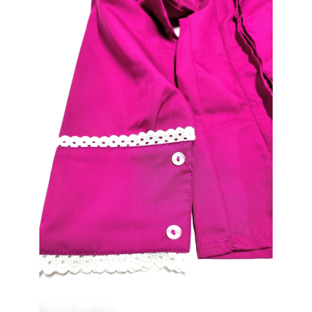 Blusa Hilandera Rosa Fucsia Mujer - Trajes Regionales