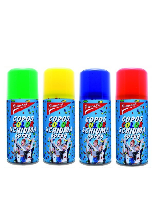 Spray Copos de Nieve Colores (1 Unid.)