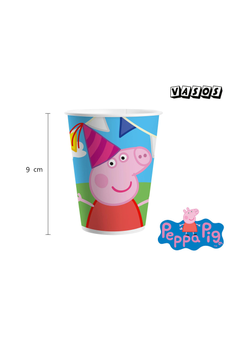 Vasos Peppa Pig 8 unid