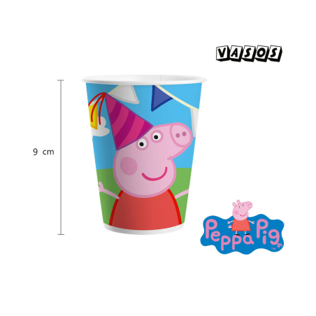 Vasos Peppa Pig 8 unid