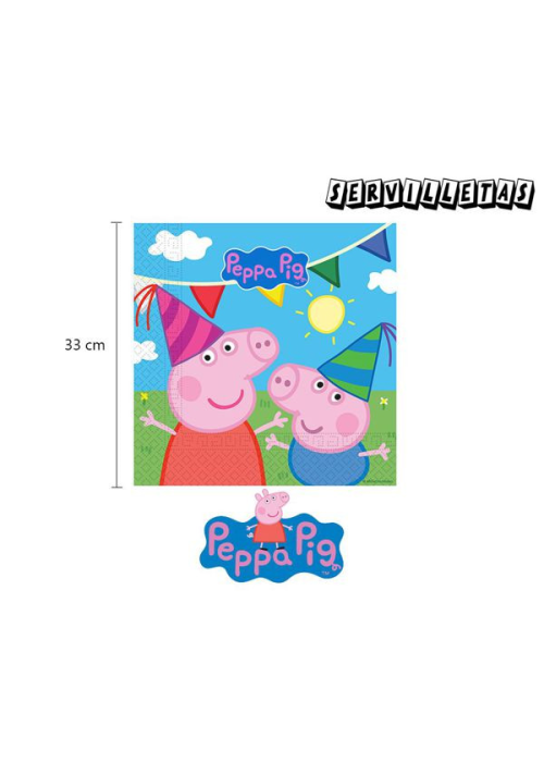 Servilletas Peppa Pig 20 Unid