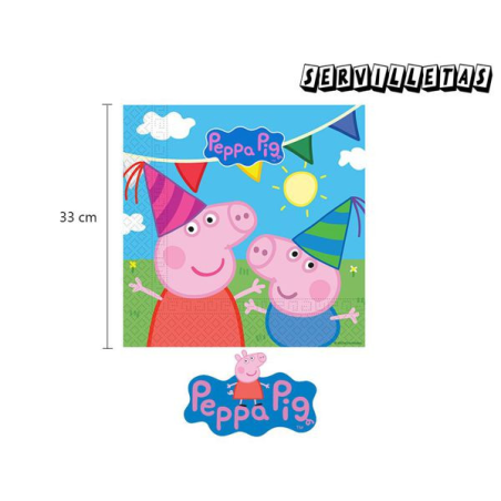 Servilletas Peppa Pig 20 Unid