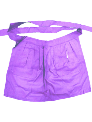 Delantal Aldeana Liso Lila - Trajes Regionales Vascos