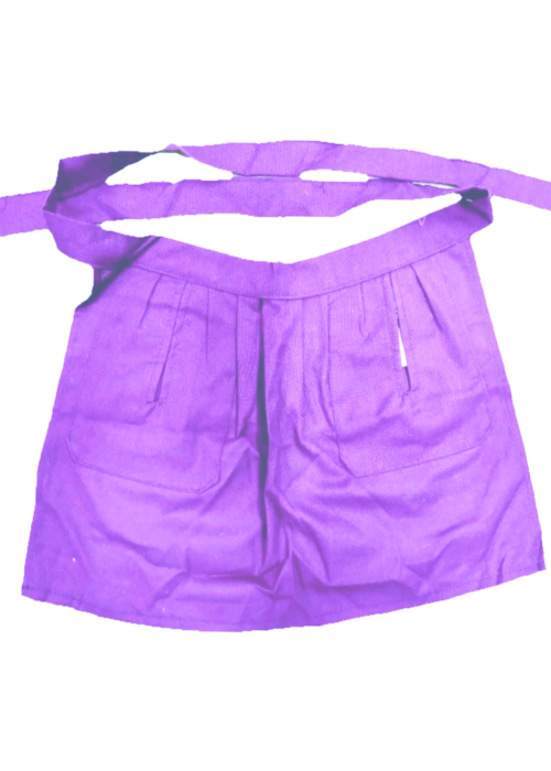 Delantal Aldeana Liso Lila - Trajes Regionales Vascos