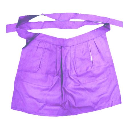 Delantal Aldeana Liso Lila - Trajes Regionales Vascos