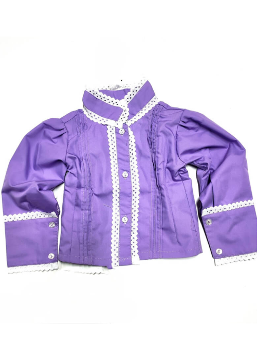 Blusa Hilandera Lila Bebe - Trajes Regionales