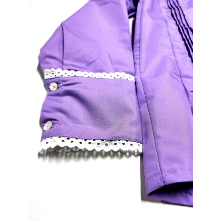 Blusa Hilandera Lila Bebe - Trajes Regionales