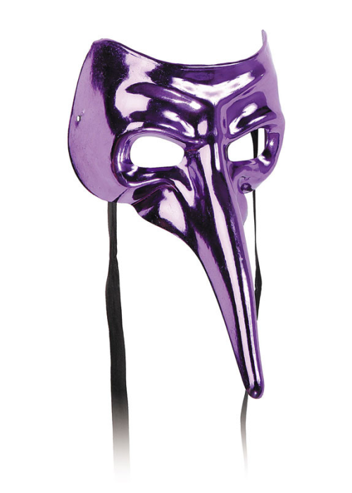 Antifaz Veneciano Nariz Metalizada Morado