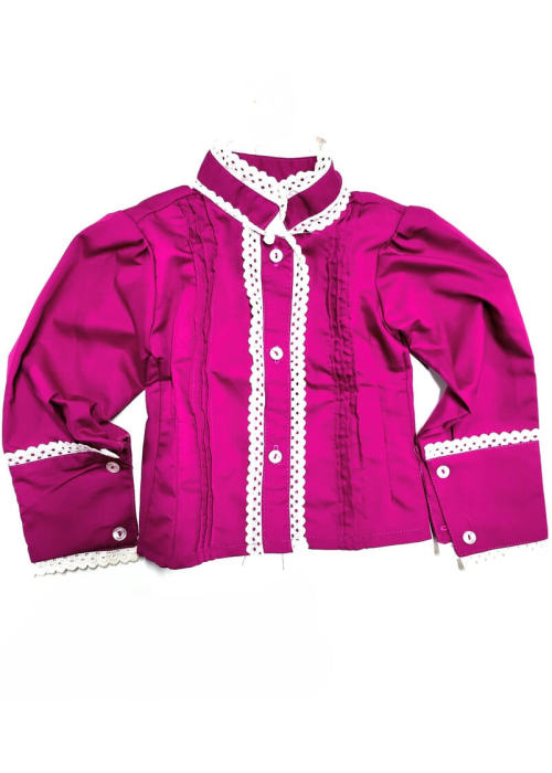 Blusa Hilandera Rosa Fucsia Bebe - Trajes Regionales
