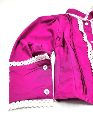 Blusa Hilandera Rosa Fucsia Bebe - Trajes Regionales