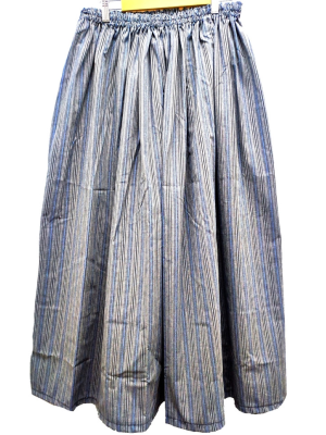Falda Casera Gris Raya Fina