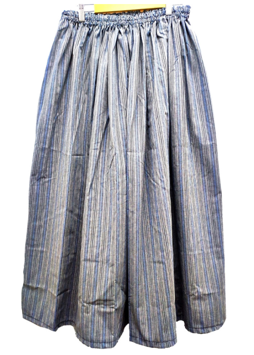 Falda Casera Gris Raya Fina
