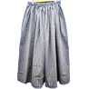 Falda Casera Gris Raya Fina