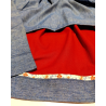 Conjunto Casera Azul y granate