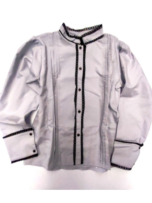 Blusa Hilandera Gris Mujer - Trajes Regionales