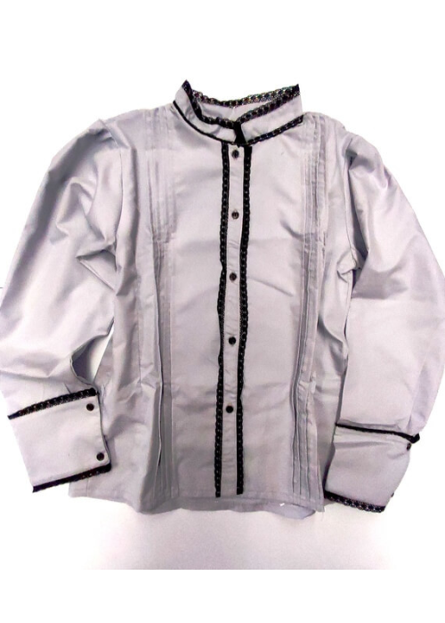 Blusa Hilandera Gris Mujer - Trajes Regionales