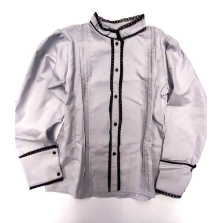 Blusa Hilandera Gris Mujer - Trajes Regionales