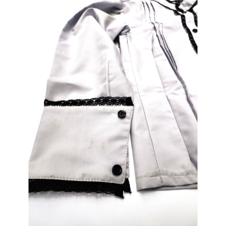 Blusa Hilandera Gris Mujer - Trajes Regionales