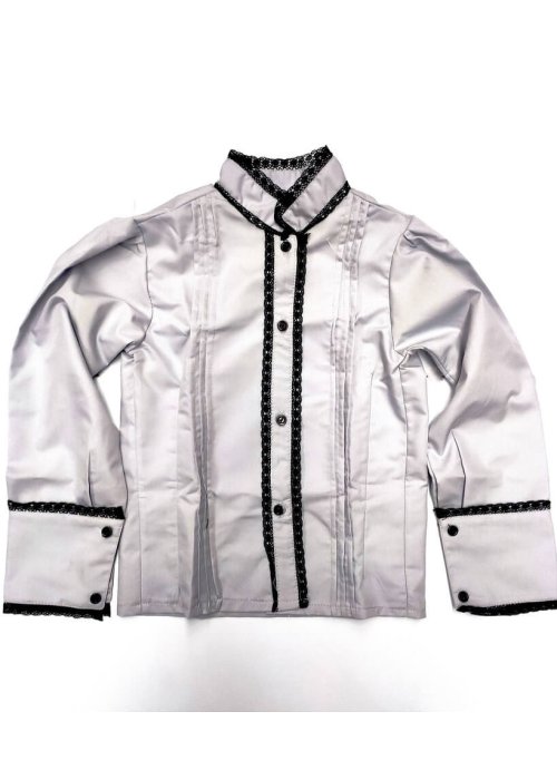 Blusa Hilandera Gris Niña - Trajes Regionales