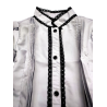 Blusa Hilandera Gris Bebe - Trajes Regionales