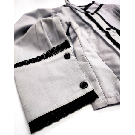Blusa Hilandera Gris Bebe - Trajes Regionales
