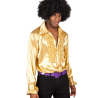 Camisa Disco Dorada Hombre