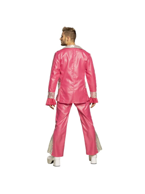 Disfraz de Disco King Rosa
