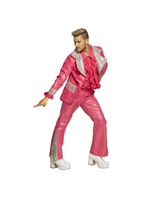 Disfraz de Disco King Rosa