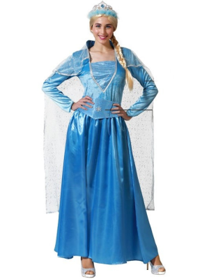Disfraz de Princesa Azul Escarchada