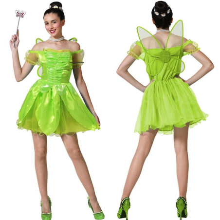 Disfraz de Hada Verde Brillo