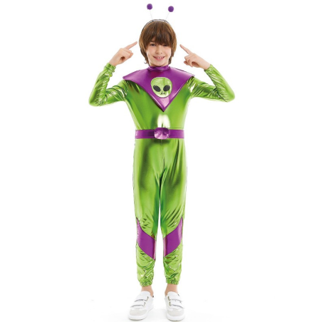 Disfraz de Galactico Verde Infantil