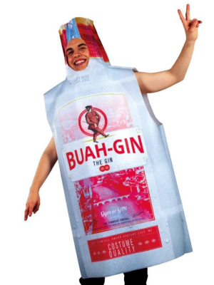 Disfraz de Botella de Ginebra