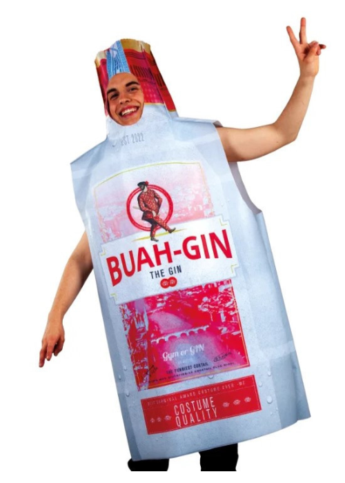 Disfraz de Botella de Ginebra