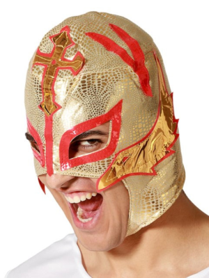Mascara Lucha Libre Dorada