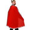 Capa de Rey Roja Terciopelo Estampado