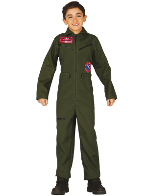 Disfraz de Aviador Verde Infantil.