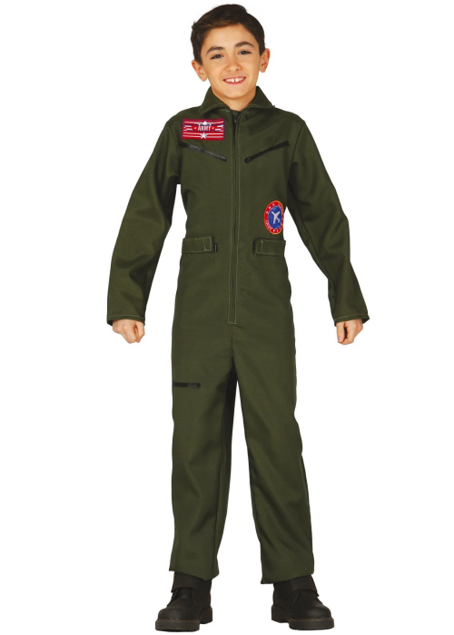Disfraz de Aviador Verde Infantil.
