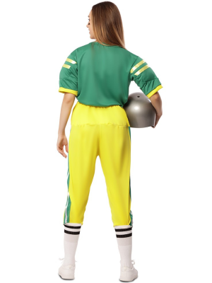 Disfraz de Jugadora de Rugby Verde