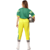 Disfraz de Jugadora de Rugby Verde