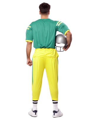 Disfraz de Quarterback Verde