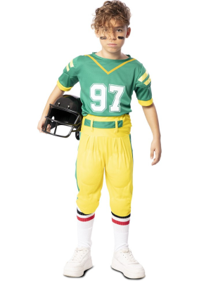 Disfraz de Quarterback Verde Infantil