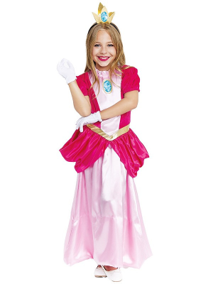 Disfraz de Princesa Rosa Videojuego Infantil
