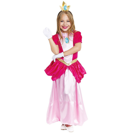 Disfraz de Princesa Rosa Videojuego Infantil