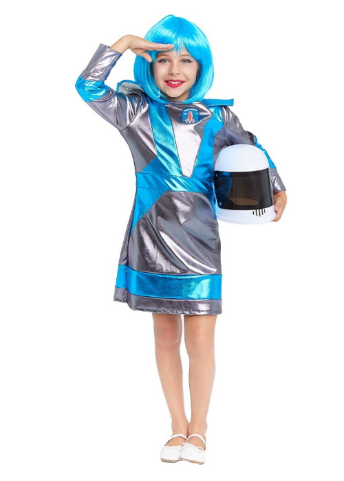 Disfraz de Galactica Azul Infantil