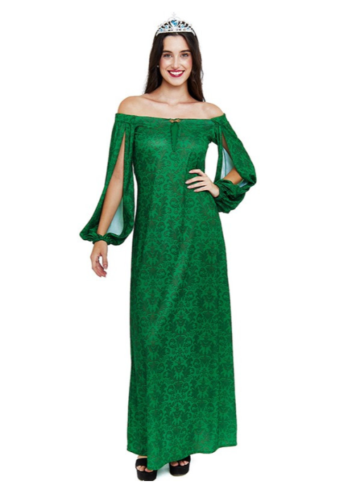 Disfraz Medieval Verde para Mujer