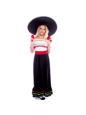 Disfarce de Mexicana Negra Infantil