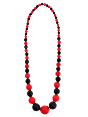 Collar de Sevillana Grande Rojo/Negro