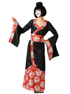 Disfraz de Geisha  Negro