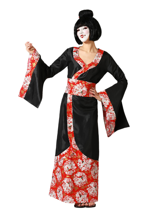 Disfraz de Geisha  Negro