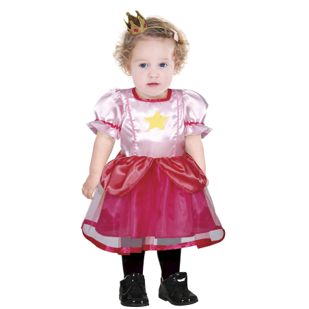 Disfraz de Princesa Rosa Estrella Bebe